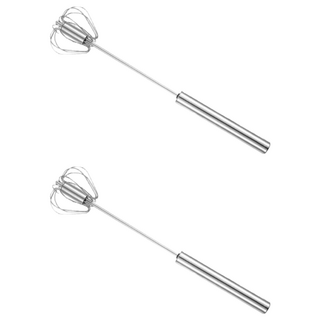 304不鏽鋼半自動攪拌器 輕鬆按壓 耐腐蝕 經久耐用 自動回彈, 2支