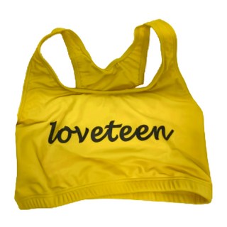 Loveteen 大女短版上衣 黃色, L