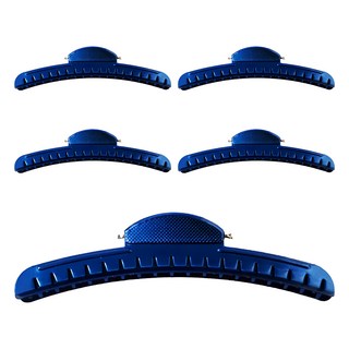 FAWEIO 髮葳鵝 月牙夾 ZK-093-5, 寶藍色, 5個