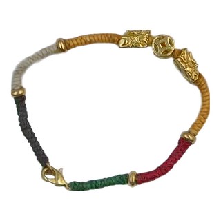 五行咬錢貔貅手鍊, 招財開運，助您補滿財庫，提升財運, Multi-color, 手圍18cm