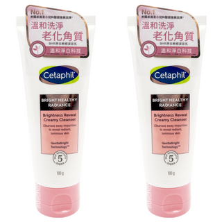 Cetaphil 舒特膚 BHR淨白無瑕洗面乳, 溫和淨白技術, 淡化色斑, 改善暗沉, 100g, 2條