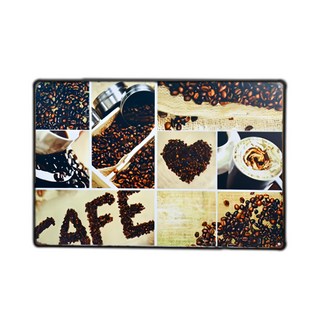 OPUS LOFT 純真年代 仿舊鐵皮畫無痕壁貼, 20 x 30cm, 咖啡豆