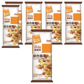 ViVa 萬歲牌 綜合纖果, 精選果乾及堅果 綜合營養 一包到位！, 36g, 6包