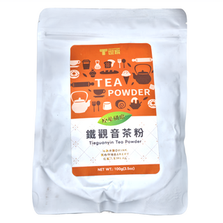 T世家 鐵觀音茶粉，可用於飲品、烘焙、入菜, 100g, 1包