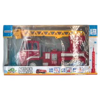 kidmate 孩子王 台灣好車隊 聲光雲梯車, Red, 28 x 10.2 x 14cm, 1盒
