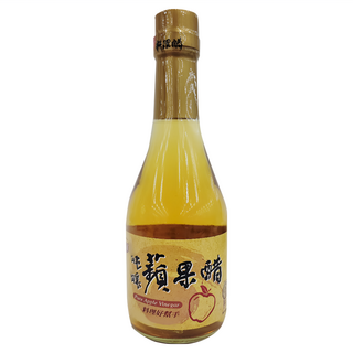 台酒 純釀蘋果醋, 以蘋果汁遵循古法釀造, 不殘留糖分, 口感自然甘爽, 溫和不嗆, 適合各種料理烹調, 調味醬料或調配果汁飲, 300ml, 1瓶