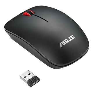 ASUS 華碩 MOUSE 人體工學無線滑鼠, WT300, 黑色