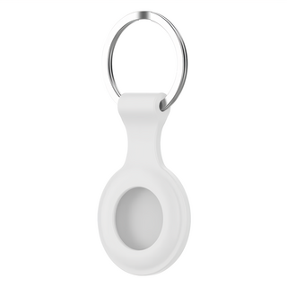 Timo AirTag專用 純色矽膠輕巧防刮保護套 白色, 1個