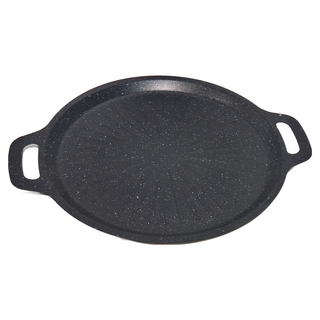 EDISH 壹滴水 韓版雙耳防燙麥飯石烤盤 34 x 1cm 2個, 34cm, 1組