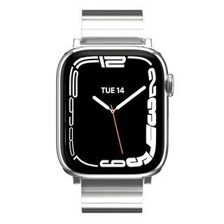 SwitchEasy 魚骨牌 Maestro M 不鏽鋼磁扣鏈錶帶, 銀色, 1條