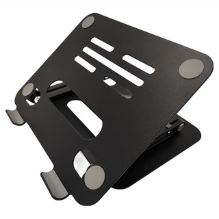 BONERUY P43 鋁合金折疊筆電支架 黑色 穩固支撐 可調節高度, 1個