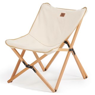 Naturehike 挪客 暮越 戶外折疊木椅, 原木色, 1個