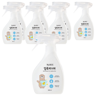 MyBEE 嬰幼兒衣物去污噴霧, 330ml, 7種酵素, 清新柑橘香, 8瓶