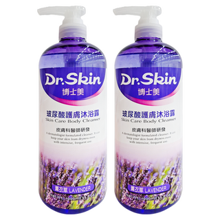 Dr.Skin 皮博士 博士美 玻尿酸護膚沐浴露 薰衣草 - 台灣製, 1L, 2瓶