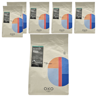 OKO 生態綠 公平單品 尼加拉瓜 250g 中烘焙 柑橘香氣 酸度明亮 杏桃香甜, 咖啡豆(無研磨), 6包