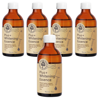 NATURE TREE 自然樹 美白濃縮精華液 玻尿酸+蘆薈 保濕亮白一瓶雙效, 250ml, 5瓶
