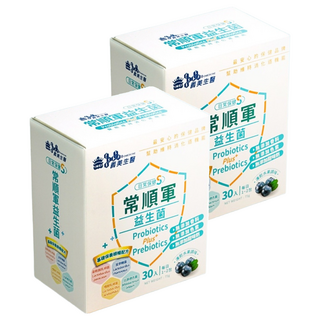 義美生醫 常順軍益生菌 日常保健版 無添加香料、色素、甜味劑 幫助維持消化道機能, 30包, 75g, 2盒