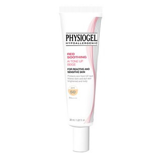 PHYSIOGEL 潔美淨 層脂質AI輕透潤色防曬霜 SPF50+ PA++++ 30ml, 潤色提亮、敏弱肌適用, 1條