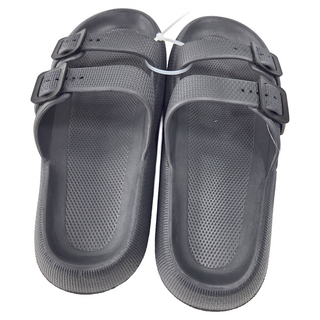 WUWU 男款 厚底雙帶拖 MA023, 28(44~45), 灰色