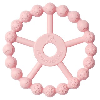 KU.KU Duckbill 酷咕鴨 KUKU PLUS 摩天輪矽膠固齒器, 食品級矽膠, 安全無毒不含BPA, 莓果粉, 1個