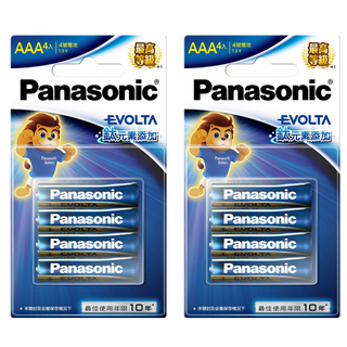 Panasonic Evolta 鈦元素鹼性電池 4號, 4顆, 2組