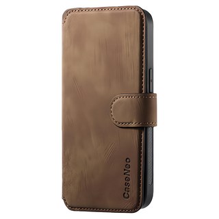 穿山盾 iPhone 16 Plus 適用 MagSafe 分離翻蓋皮套 棕色 多卡位設計 支架設計