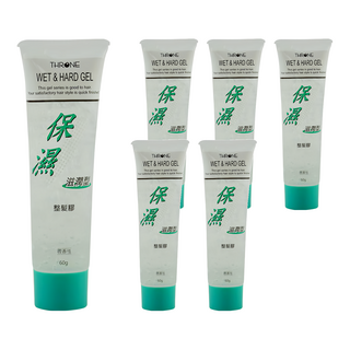 THRONE 斯儂恩 保濕整髮膠 WET & HARD GEL 滋潤型, 60g, 6條