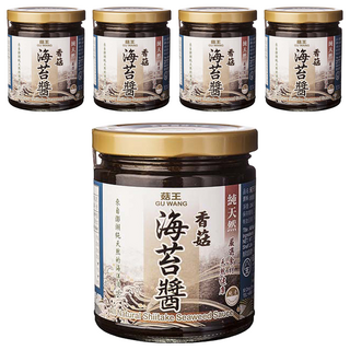 菇王 香菇海苔醬, 精選食材, 無添加防腐劑, 240g, 5罐