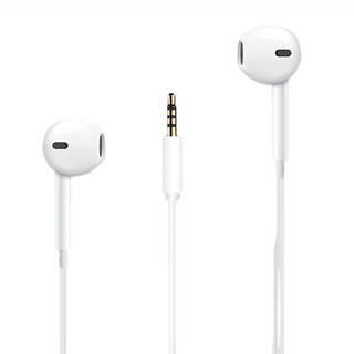 GJL FULL-POWER HI-FI非入耳式 3.5mm有線耳機，白色，舒適佩戴，清晰音質, EPW-AP3501