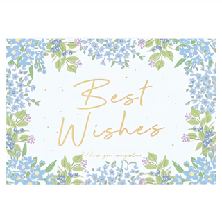 CARD LOVER 信的戀人 如花在野 萬用卡片, 花願 白色 + 藍色, 1張