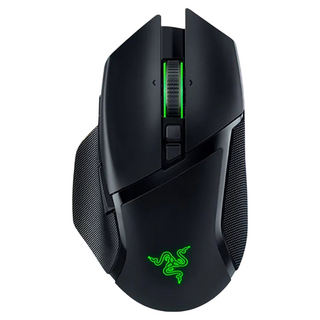 RAZER 雷蛇 巴塞利斯蛇 V3 Pro 35K 無線滑鼠 人體工學設計 13區Chroma RGB 140小時電池續航, 黑色