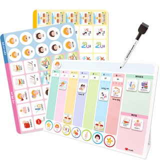 Ariati 兒童磁性計畫板, 1組, 混色