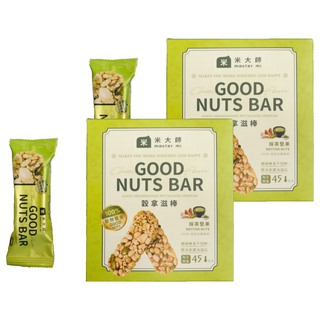 master mi 米大師 穀拿滋棒 抹茶堅果, 57g, 2盒