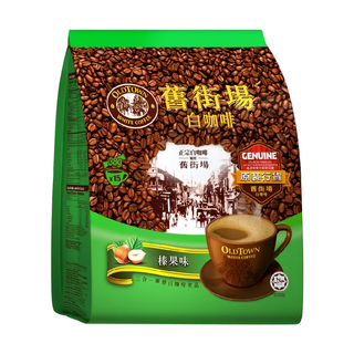 OLDTOWN WHITE COFFEE 舊街場白咖啡 3合1榛果味白咖啡, 38g, 15條, 20袋, 35g