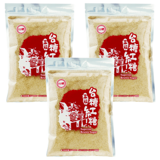 台糖 高級紅糖, 不含防腐劑及化學色素 健康美味的來源, 300g, 3包