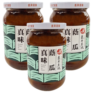 義興嘉釀 真味蔭瓜 無添加防腐劑、色素、糖精, 360g, 3罐