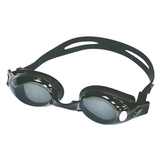 SUCCESS 成功 快調近視泳鏡 平面光學鏡面 PC塑鋼鏡片 耐用清晰 三段可調鼻樑扣 螺旋耳塞 防紫外線 超級防霧, 黑色, 1個