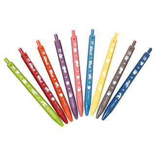 Disney 迪士尼 九色原子筆 BF185-2, 維尼蜂蜜季皮克斯 多色, 1組