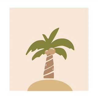 MYUMYUMYU 沐慕家居 木漿棉環保抹布 單顆椰子樹, 18 x 20cm, 3個