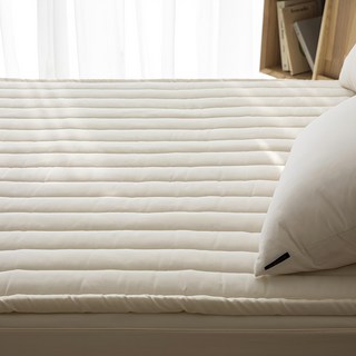 Maatila Stay 厚棉薄床墊, 單人加大 110 x 200cm, 象牙白色