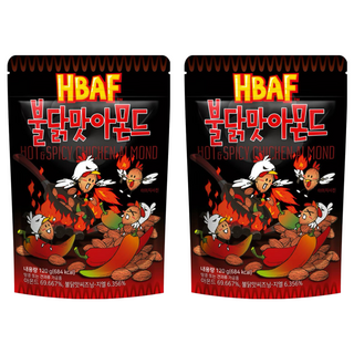 HBAF 杏仁果 火辣雞風味, 香辣酸爽, 挑戰味蕾, 120g, 2包