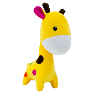 AllBeMine 歐比邁 長頸鹿娃娃 站姿長頸鹿 填充玩具 3歲以上適用, 黃色, 1個