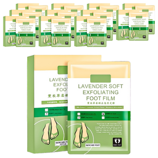 小麥購物 去角質脫皮腳膜 薰衣草去角質足膜 S344, 4入, 3組, 58g