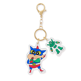 Miravivi 蠟筆小新鑰匙圈, 動感超人 多色, 1個