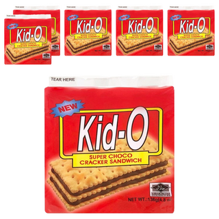 Kid-O 日清 三明治餅乾 巧克力口味, 濃郁不甜膩，讓人回味無窮, 136g, 6袋