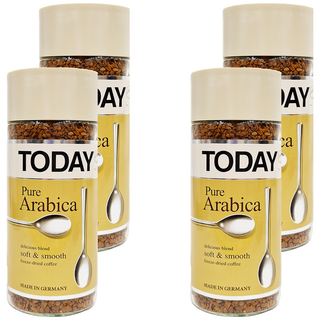 TODAY 當代 阿拉比卡咖啡, 德國進口, 烘焙香氣和諧, 深沉穩重風味, 香醇悠長, 95g, 1罐, 4罐