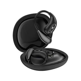 MONSTER 魔聲 OWS 開放式藍牙耳機 藍牙5.4 通話降噪 HIFI音質 單耳約5.5g IPX5防水, AC210, 黑錆色