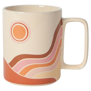 Now Designs Danica 方柄馬克杯 375ml 石陶器, 光輝, 1個