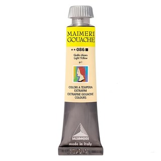 MaIMeRI 美利 GOUACHE 不透明水彩 MA-2002086 086 LIGHT YELLOW 淺黃色, 20ml