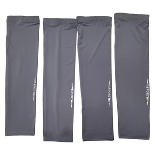 PORA BELLA 男款運動防曬抗UV冰絲涼感高彈袖套 UVS016, 2組, 深灰色, L